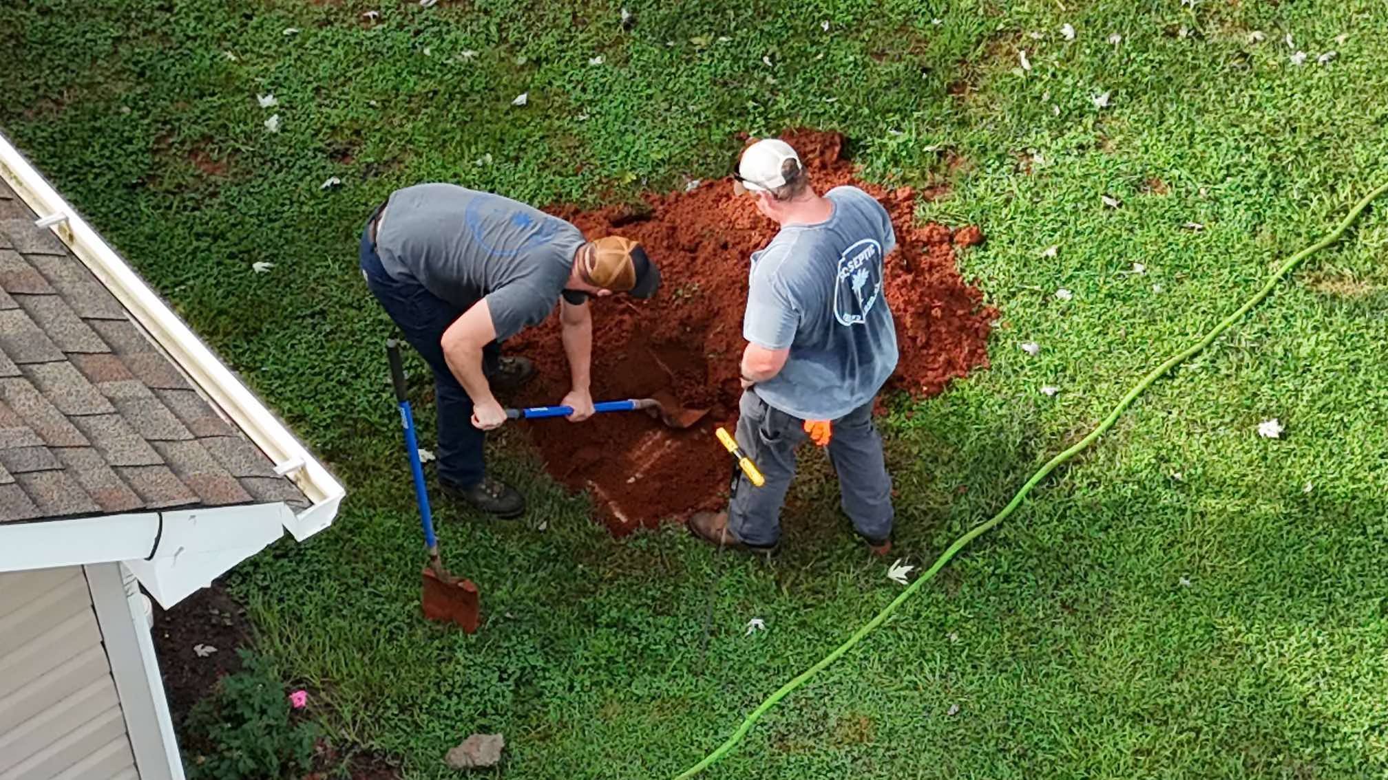 Septic tank pumping service